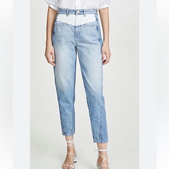 NWT CLOSED PEDAL TWIST JEANS IN MID BLUE size 24 - Picture 1 of 16